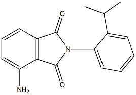 4-amino-2-[2-(propan-2-yl)phenyl]-2,3-dihydro-1H-isoindole-1,3-dione 化学構造式