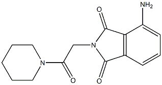 4-amino-2-[2-oxo-2-(piperidin-1-yl)ethyl]-2,3-dihydro-1H-isoindole-1,3-dione Structure