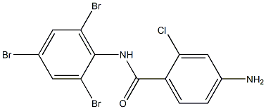 4-amino-2-chloro-N-(2,4,6-tribromophenyl)benzamide Struktur