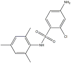 4-amino-2-chloro-N-(2,4,6-trimethylphenyl)benzene-1-sulfonamide Structure