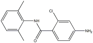 4-amino-2-chloro-N-(2,6-dimethylphenyl)benzamide Structure