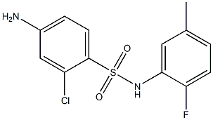 4-amino-2-chloro-N-(2-fluoro-5-methylphenyl)benzene-1-sulfonamide