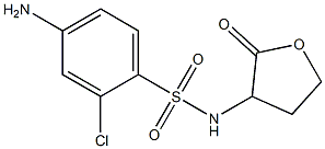  4-amino-2-chloro-N-(2-oxooxolan-3-yl)benzene-1-sulfonamide