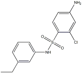 4-amino-2-chloro-N-(3-ethylphenyl)benzene-1-sulfonamide Structure