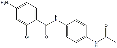 4-amino-2-chloro-N-(4-acetamidophenyl)benzamide 结构式