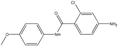 4-amino-2-chloro-N-(4-methoxyphenyl)benzamide 结构式