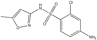 4-amino-2-chloro-N-(5-methyl-1,2-oxazol-3-yl)benzene-1-sulfonamide