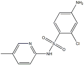 4-amino-2-chloro-N-(5-methylpyridin-2-yl)benzene-1-sulfonamide Structure