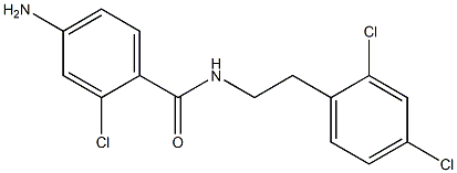 4-amino-2-chloro-N-[2-(2,4-dichlorophenyl)ethyl]benzamide,,结构式