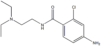 4-amino-2-chloro-N-[2-(diethylamino)ethyl]benzamide,,结构式