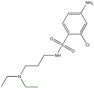 4-amino-2-chloro-N-[3-(diethylamino)propyl]benzene-1-sulfonamide