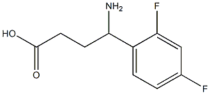 4-amino-4-(2,4-difluorophenyl)butanoic acid Structure