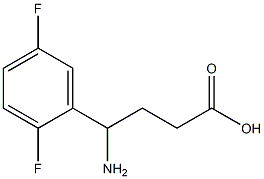 4-amino-4-(2,5-difluorophenyl)butanoic acid Structure