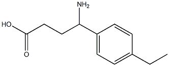 4-amino-4-(4-ethylphenyl)butanoic acid,,结构式