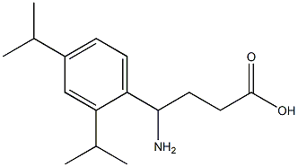 4-amino-4-[2,4-bis(propan-2-yl)phenyl]butanoic acid Structure