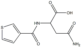 4-amino-4-oxo-2-[(thien-3-ylcarbonyl)amino]butanoic acid 化学構造式