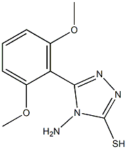 4-amino-5-(2,6-dimethoxyphenyl)-4H-1,2,4-triazole-3-thiol Structure