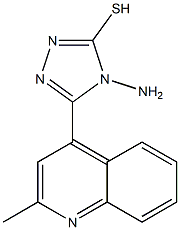 4-amino-5-(2-methylquinolin-4-yl)-4H-1,2,4-triazole-3-thiol Structure