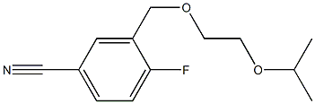 4-fluoro-3-[(2-isopropoxyethoxy)methyl]benzonitrile Struktur