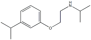 propan-2-yl({2-[3-(propan-2-yl)phenoxy]ethyl})amine 结构式