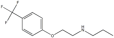 propyl({2-[4-(trifluoromethyl)phenoxy]ethyl})amine 化学構造式