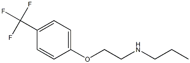 propyl({2-[4-(trifluoromethyl)phenoxy]ethyl})amine 结构式