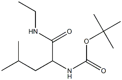 tert-butyl 1-[(ethylamino)carbonyl]-3-methylbutylcarbamate Structure