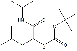 tert-butyl 1-[(isopropylamino)carbonyl]-3-methylbutylcarbamate Struktur