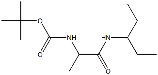 tert-butyl 2-[(1-ethylpropyl)amino]-1-methyl-2-oxoethylcarbamate,,结构式