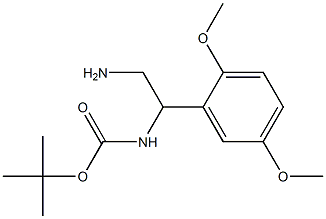 tert-butyl 2-amino-1-(2,5-dimethoxyphenyl)ethylcarbamate,,结构式