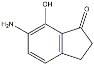 1H-Inden-1-one,  6-amino-2,3-dihydro-7-hydroxy- Struktur