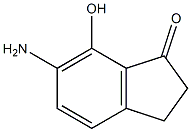 1H-Inden-1-one,  6-amino-2,3-dihydro-7-hydroxy- 结构式