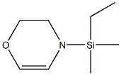 2H-1,4-Oxazine,  4-(ethyldimethylsilyl)-3,4-dihydro-,1000598-41-3,结构式