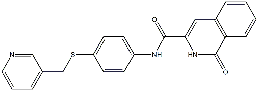 3-Isoquinolinecarboxamide,  1,2-dihydro-1-oxo-N-[4-[(3-pyridinylmethyl)thio]phenyl]-