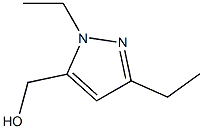 1H-Pyrazole-5-methanol, 1,3-diethyl- 
 Structure