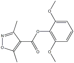 4-Isoxazolecarboxylic  acid,  3,5-dimethyl-,  2,6-dimethoxyphenyl  ester