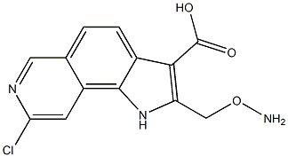  1H-Pyrrolo[2,3-f]isoquinoline-3-carboxylic  acid,  2-[(aminooxy)methyl]-8-chloro-