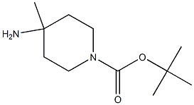 4-AMINO-4-METHYL-PIPERIDINE-1-CARBOXYLIC ACID TERT-BUTYL ESTER 化学構造式