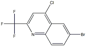 6-BROMO-2-(TRIFLUOROMETHYL)-4-CHLOROQUINOLINE Structure