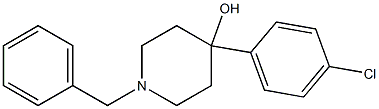 N-BENZYL-4-(4-CHLOROPHENYL)-4-HYDROXYPIPERIDINE 化学構造式