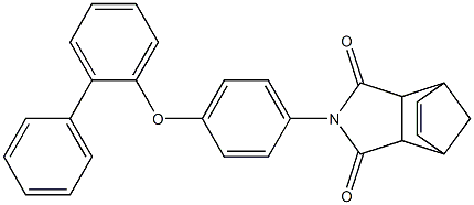 4-[4-([1,1'-biphenyl]-2-yloxy)phenyl]-4-azatricyclo[5.2.1.0~2,6~]dec-8-ene-3,5-dione,,结构式