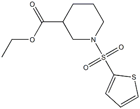ethyl1-(2-thienylsulfonyl)-3-piperidinecarboxylate Structure