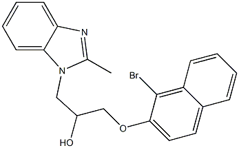 1-[(1-bromo-2-naphthyl)oxy]-3-(2-methyl-1H-benzimidazol-1-yl)-2-propanol|