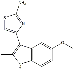 4-(5-methoxy-2-methyl-1H-indol-3-yl)-1,3-thiazol-2-amine Structure