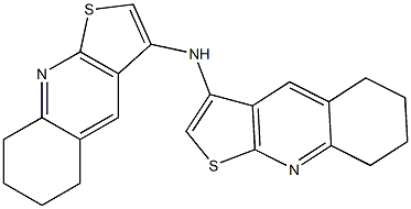 N,N-di(5,6,7,8-tetrahydrothieno[2,3-b]quinolin-3-yl)amine Struktur