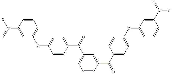 [3-(4-{3-nitrophenoxy}benzoyl)phenyl](4-{3-nitrophenoxy}phenyl)methanone,,结构式