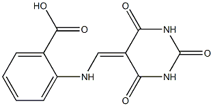 2-{[(2,4,6-trioxotetrahydro-5(2H)-pyrimidinylidene)methyl]amino}benzoic acid|