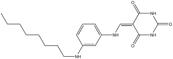 5-{[3-(octylamino)anilino]methylene}-2,4,6(1H,3H,5H)-pyrimidinetrione Structure