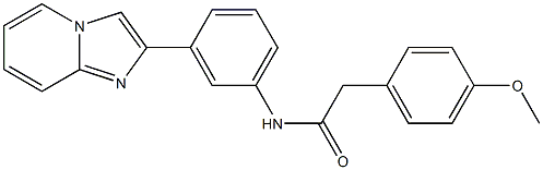 N-(3-imidazo[1,2-a]pyridin-2-ylphenyl)-2-(4-methoxyphenyl)acetamide Structure