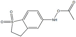 5-[(acetyloxy)amino]-2,3-dihydro-1-benzothiophene 1,1-dioxide 结构式